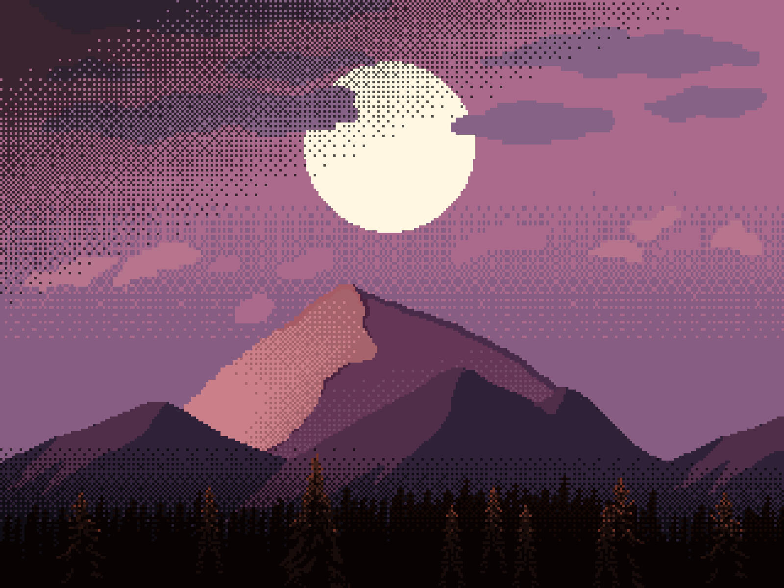 Title screen background for a pygame project.